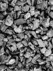 black and white coal