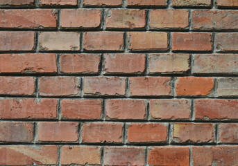 The red brick wall