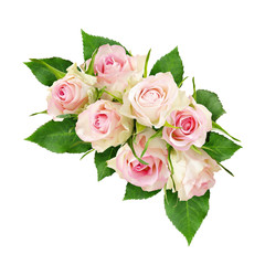 Beautiful white rose flowers arrangement
