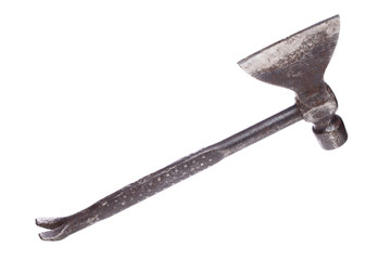 Image of iron hatchet close-up