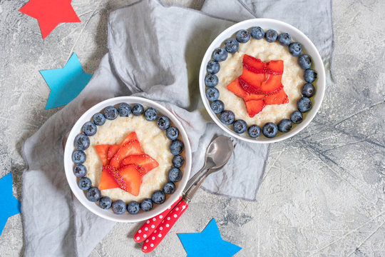 Superhero Oatmeal porridge for kids breakfast