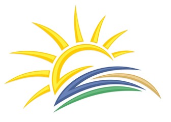 Logo sun and sea. 