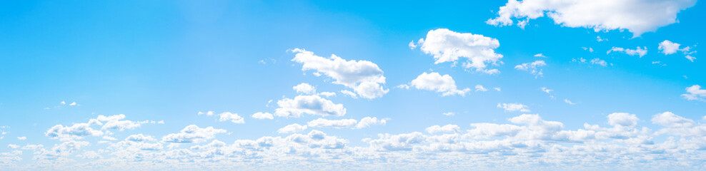 Naklejka na ściany i meble Sky clouds summer panorama