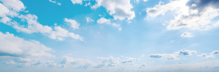Sky clouds summer panorama