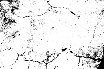 Distressed vector texture. Black grit on transparent background.