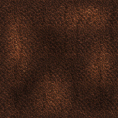 Seamless pattern of brown leather