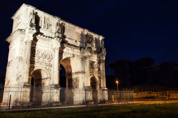 Fototapeta na wymiar Arch of Constantine in Rome. Italy, Europe