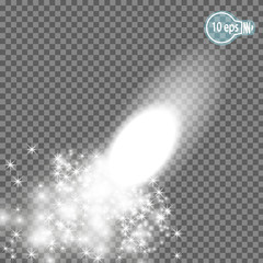 Christmas star.magic stars Isolated spark - stock vector