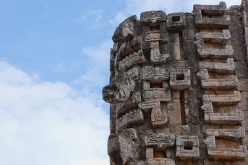 Sun god maya representation in Puk rute, Yucatan Mexico