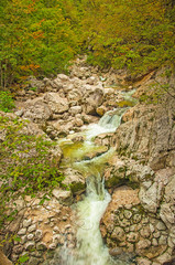 Nice waterfall in Slovenia