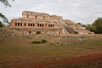 sayil ruins in puk rute mayas in Yucatan Mexico