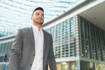 Fototapeta premium Portrait of a smiling businessman
