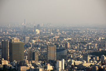 日本の都市風景（横浜方向を望む）