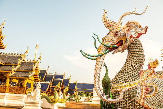 Himmapan creature at Ban Den temple