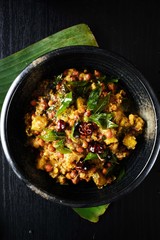 Kootu curry (Kerala chickpea plantain curry) © Dhanya