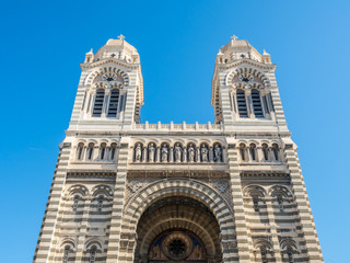 Fototapeta na wymiar Marseille Cathedral, large catholic church