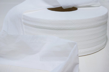 Closeup roll of Toilet Paper