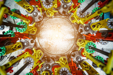 Modern braiding machine.