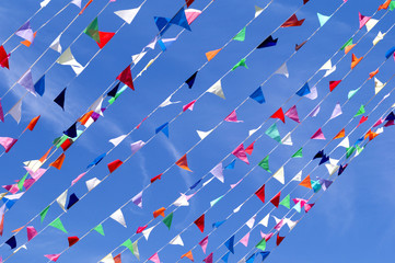 Triangle Flag String Pennant