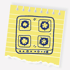 gas stove doodle