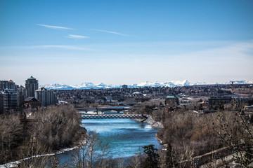 Fototapeta na wymiar Calgary Bow River 