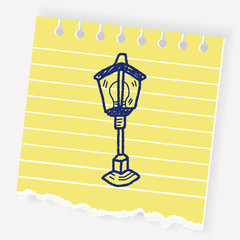 street lamp doodle