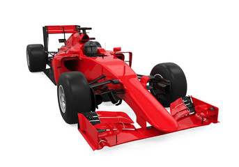 Fototapeta premium Formula One Race Car Isolated