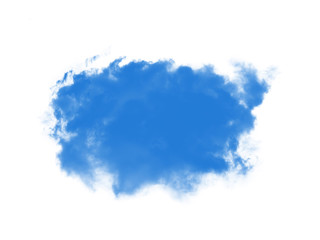 Fototapeta na wymiar blue cloud on black