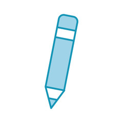 Pencil writing instrument icon vector illustration design graphic