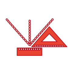 Squared measured grades icon vector illustration design graphic