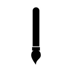 Paint brush draw dark vector illustration design graphic