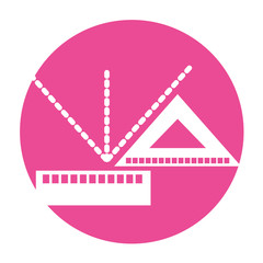 Squared measured grades icon vector illustration design graphic