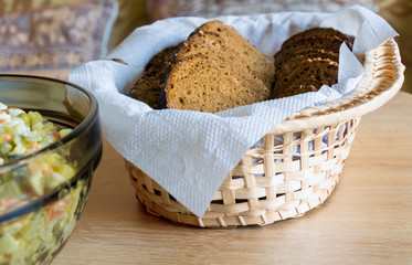  rural bread and salad
