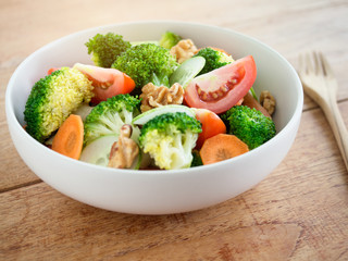 Mixed vegetables salad bowl.