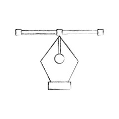 Pen tip draw draw  vector illustration design graphic