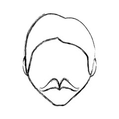 Man faceless head