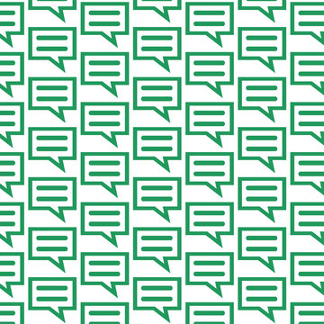 Pattern Background Talking Bubble Chat Icon