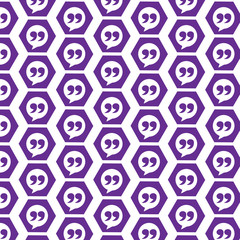 Pattern background Blockquote sign icon