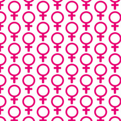Pattern background female sign icon
