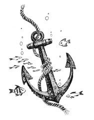 Anchor underwater © berdsigns
