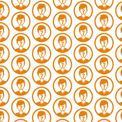 Pattern background why us people icon