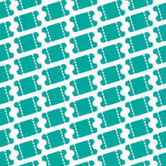 Naklejka premium Pattern background Ticket icon