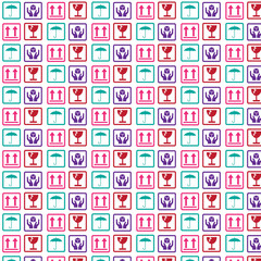 Pattern background fragile icon