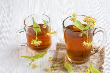 Tea with lime flower