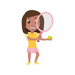 isolated women playing tennis icon vector illustration graphic design