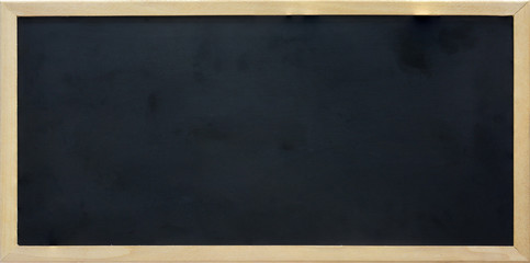 blank rectangle blackboard with wooden frame, copy space