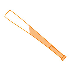 Baseball bat equipment icon vector illustration graphic design