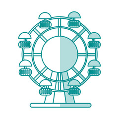 fair wheel vector illustration