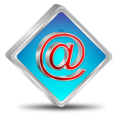 Obraz premium E-Mail Button - 3D illustration