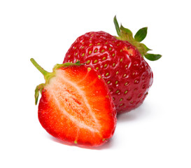 Strawberry isolated on white background. close up